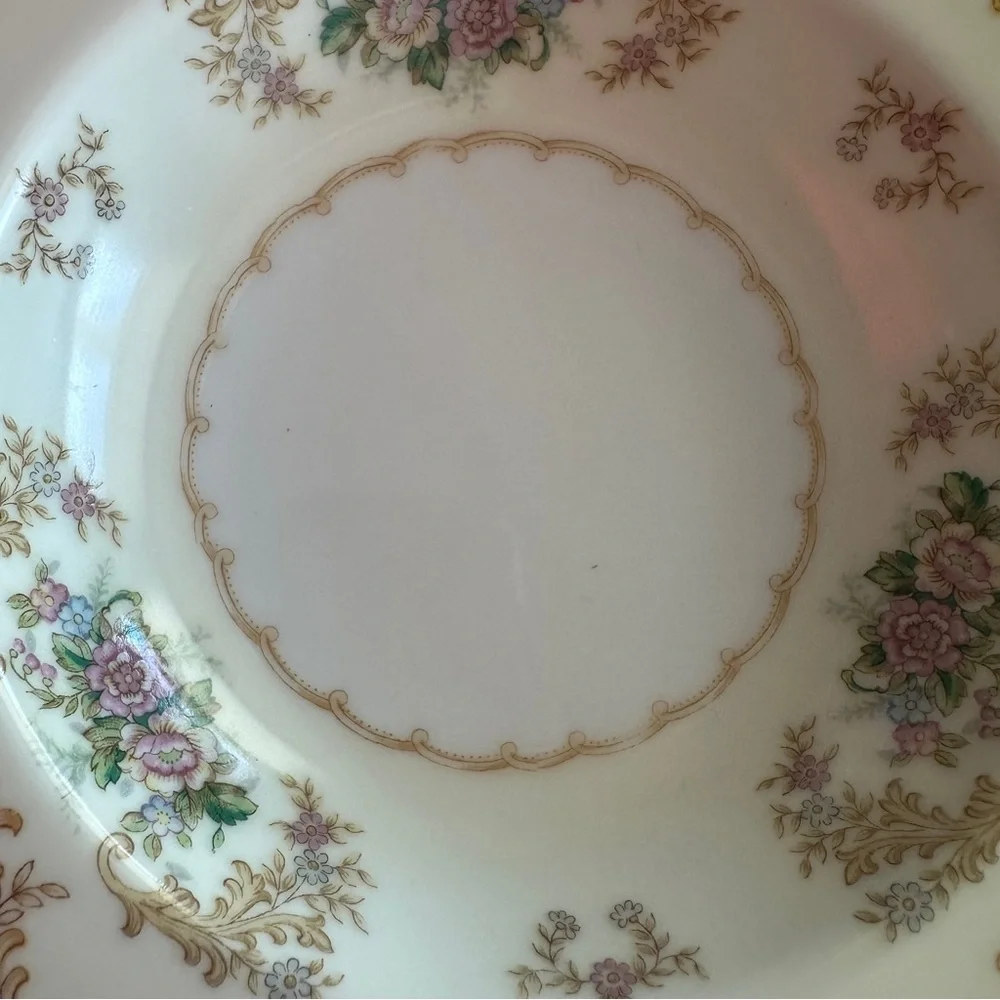 Occupied Japan Vintage Noritake China Cardinal Rose Rim Fruit Sauce Dessert Bowl
